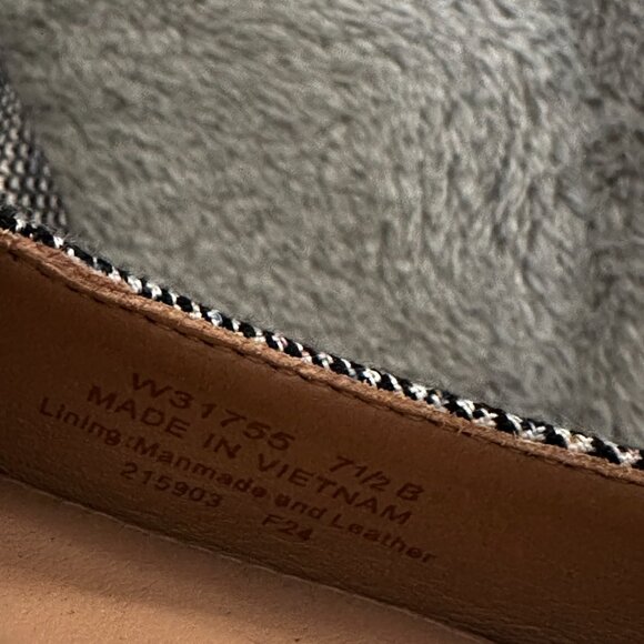 Cole Haan Black and White Plaid Flats - Picture 7 of 7